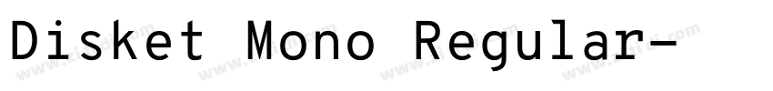 Disket Mono Regular字体转换